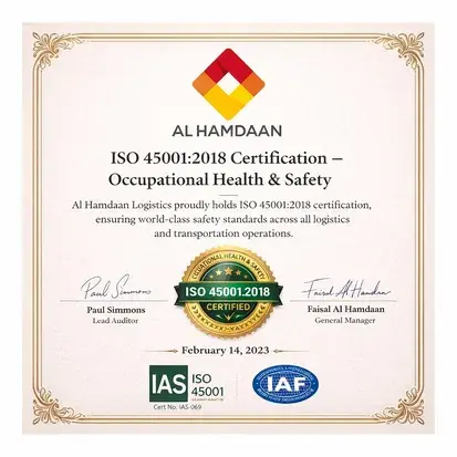 ISO 45001 2018 Certification - Occupational Health & Safety